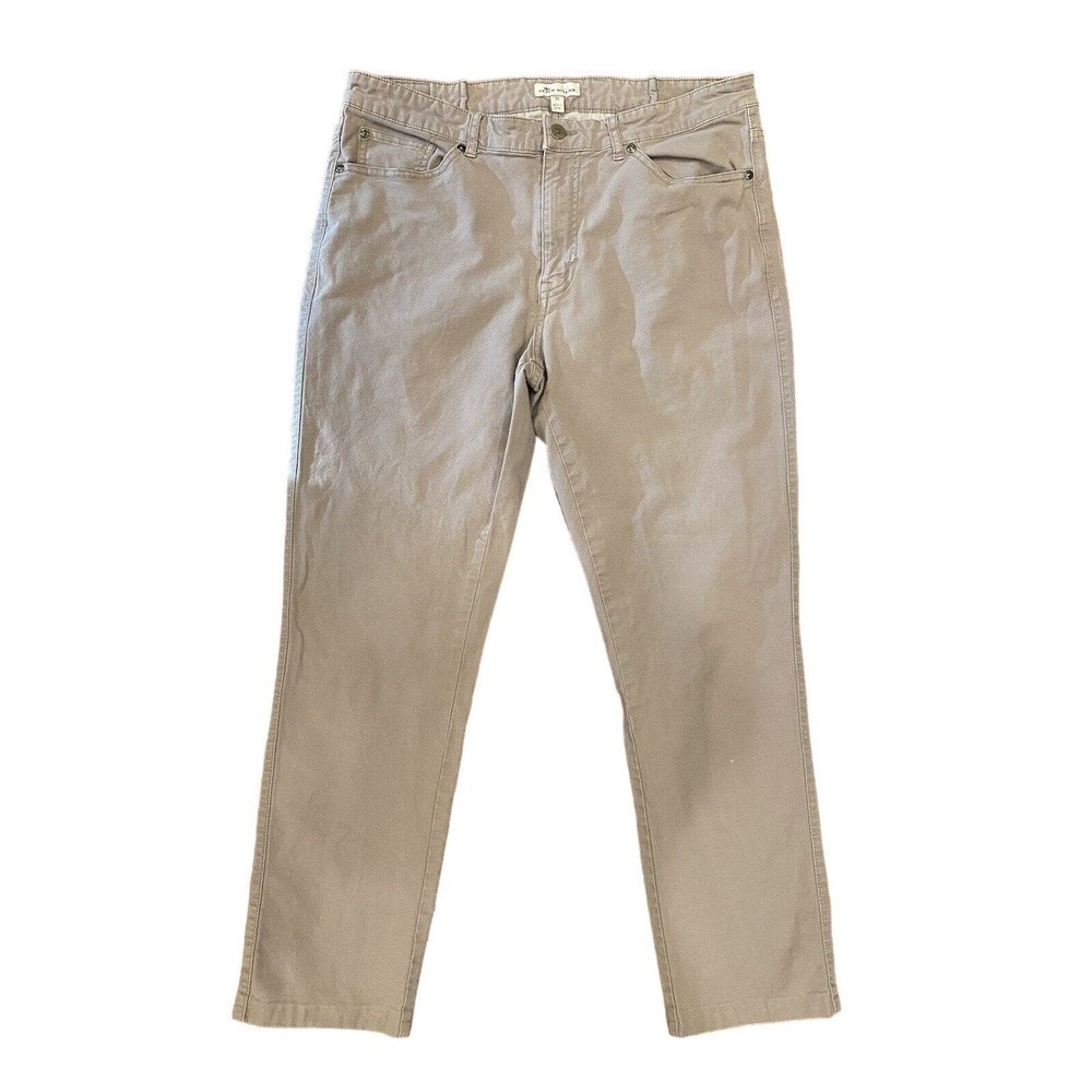 Peter Millar Khaki Straight Pants Size 36 Men’s Golf Brand